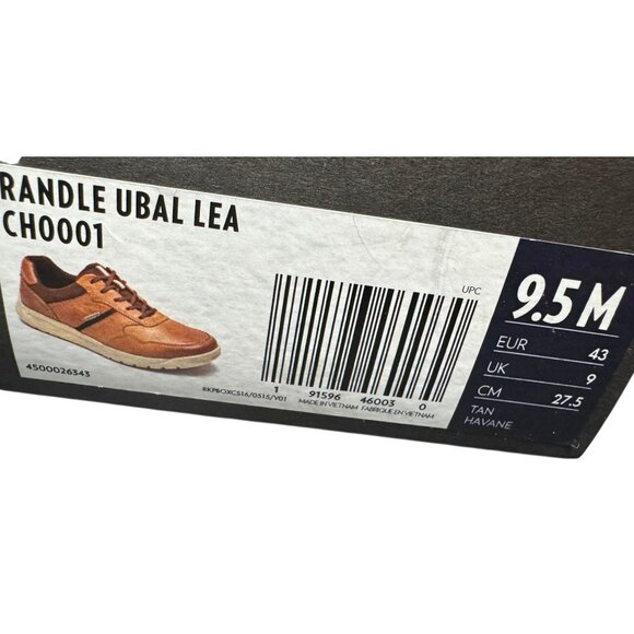 Rockport Men's 9.5M Randle Tan Leather Casual Shoes NWB‎ - Picture 4 of 13